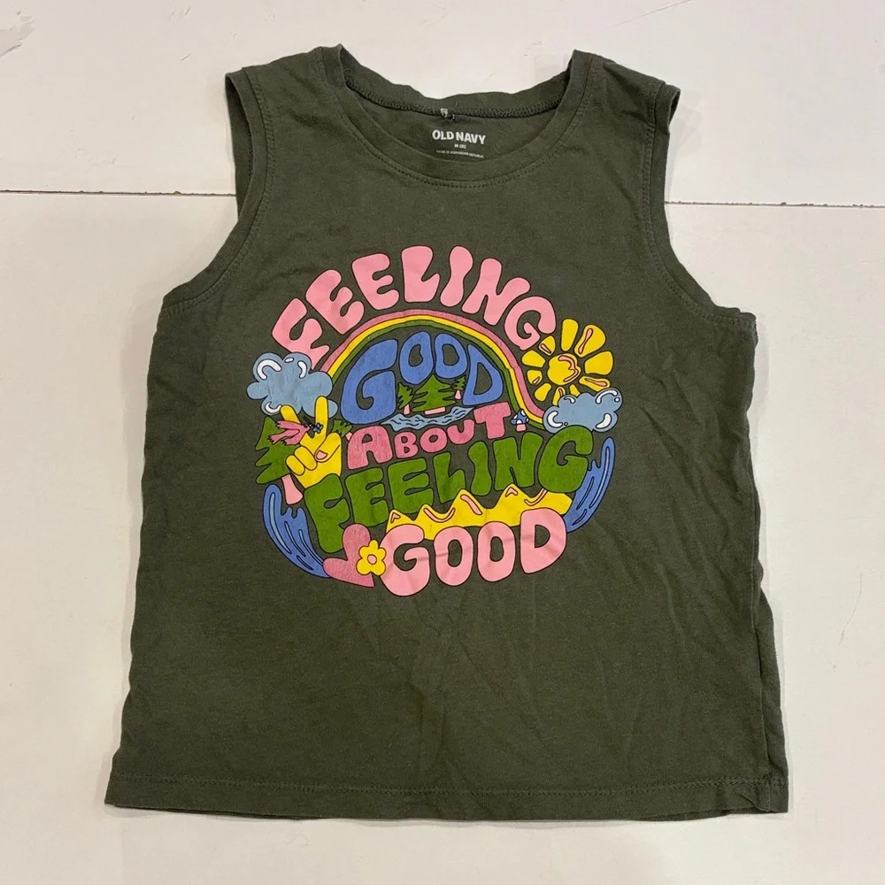 Old Navy Inspirational Tank Top - Feeling Good About Feeling Good